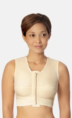 Gilet Con Zip Per Liposuzione Spalle E Mastoplastica FVNSZ