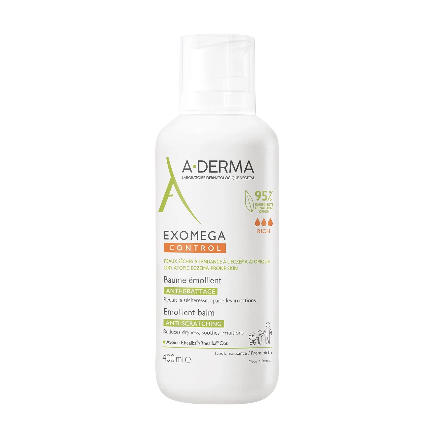 A-derma Exomega Control Balsamo Emolliente “Anti-Grattage” – 400ml A Derma A-derma Exomega Control Balsamo Emolliente “Anti-Grattage” – 400ml -Farmacia Estetica Porta Pia A derma Exomega Control Balsamo Emolliente 400ml