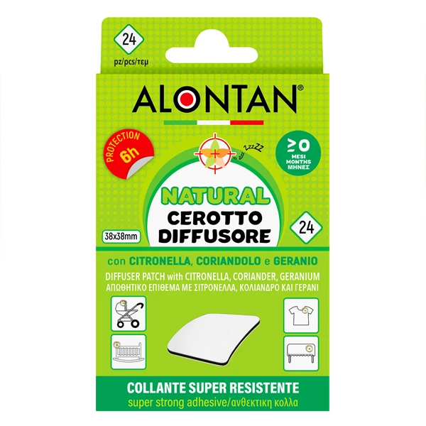 Alontan Natural Cerotto Diffusore – 24 cerotti Alontan Natural Cerotto Diffusore – 24 Cerotti -Farmacia Estetica Porta Pia ALONTAN Natural cerotto diffusore 24 cerotti