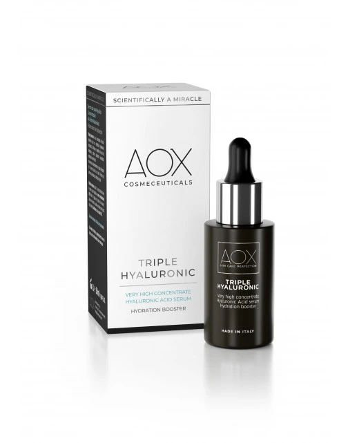AOX Triple Hyaluronic Siero – 30ml AOX Triple Hyaluronic Siero – 30ml -Farmacia Estetica Porta Pia AOX triple hyaluronic siero ad altissima concentrazione di acido ialuronico 30ml