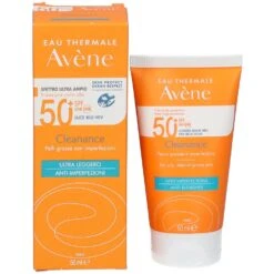 Avène – Solaire Cleanance Pelli Grasse Con Imperfezioni SPF50+ 50ml PROMOZIONE 1+1