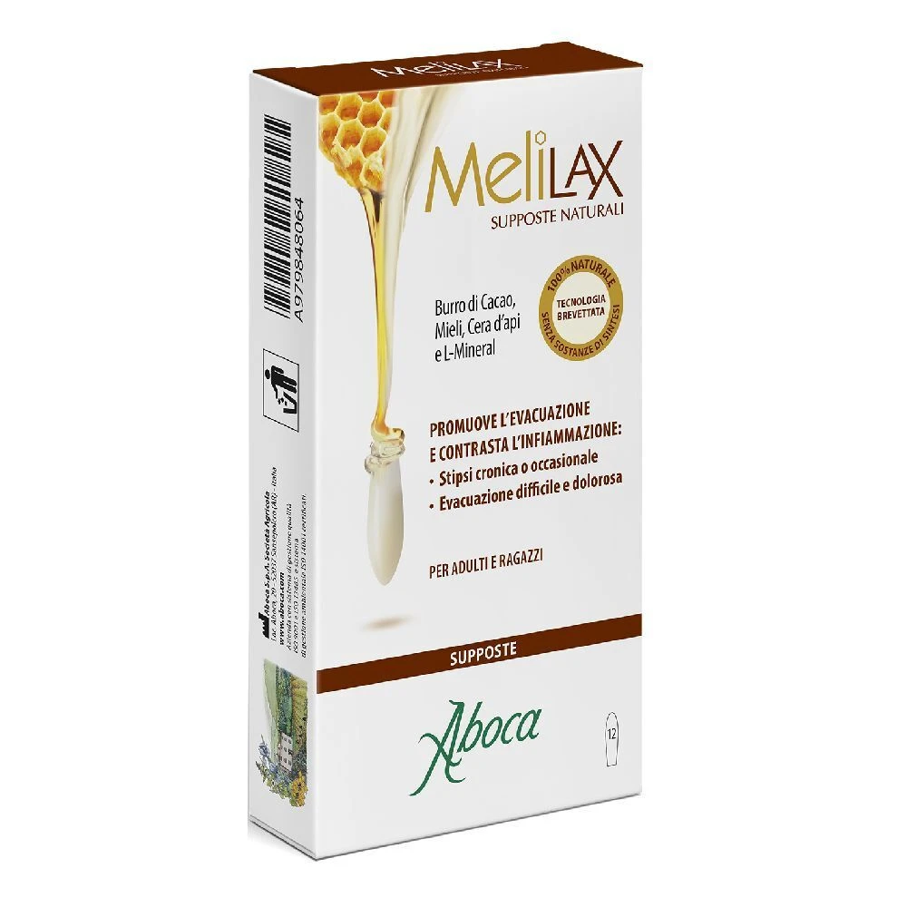 Aboca Melilax Supposte Naturali – 12 supposte Aboca Melilax Supposte Naturali – 12 Supposte -Farmacia Estetica Porta Pia Aboca Melilax Supposte Naturali 12 supposte