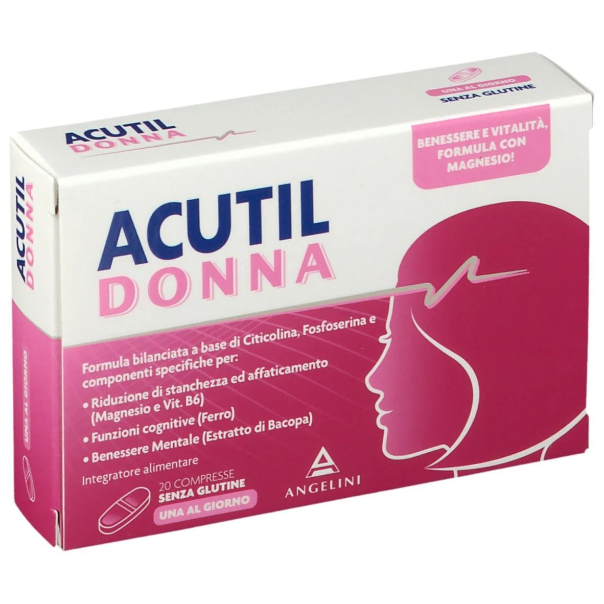 Acutil Donna – 20 compresse Angelini Acutil Donna – 20 Compresse -Farmacia Estetica Porta Pia Acutil Donna 20 compresse