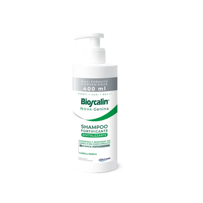 Bioscalin Nova Genina Shampoo Fortificante Rivitalizzante – 400ml Bioscalin Nova Genina Shampoo Fortificante Rivitalizzante – 400ml -Farmacia Estetica Porta Pia BIOSCALIN Nova Genina Shampoo Fortificante Rivitalizzante 400ml 1