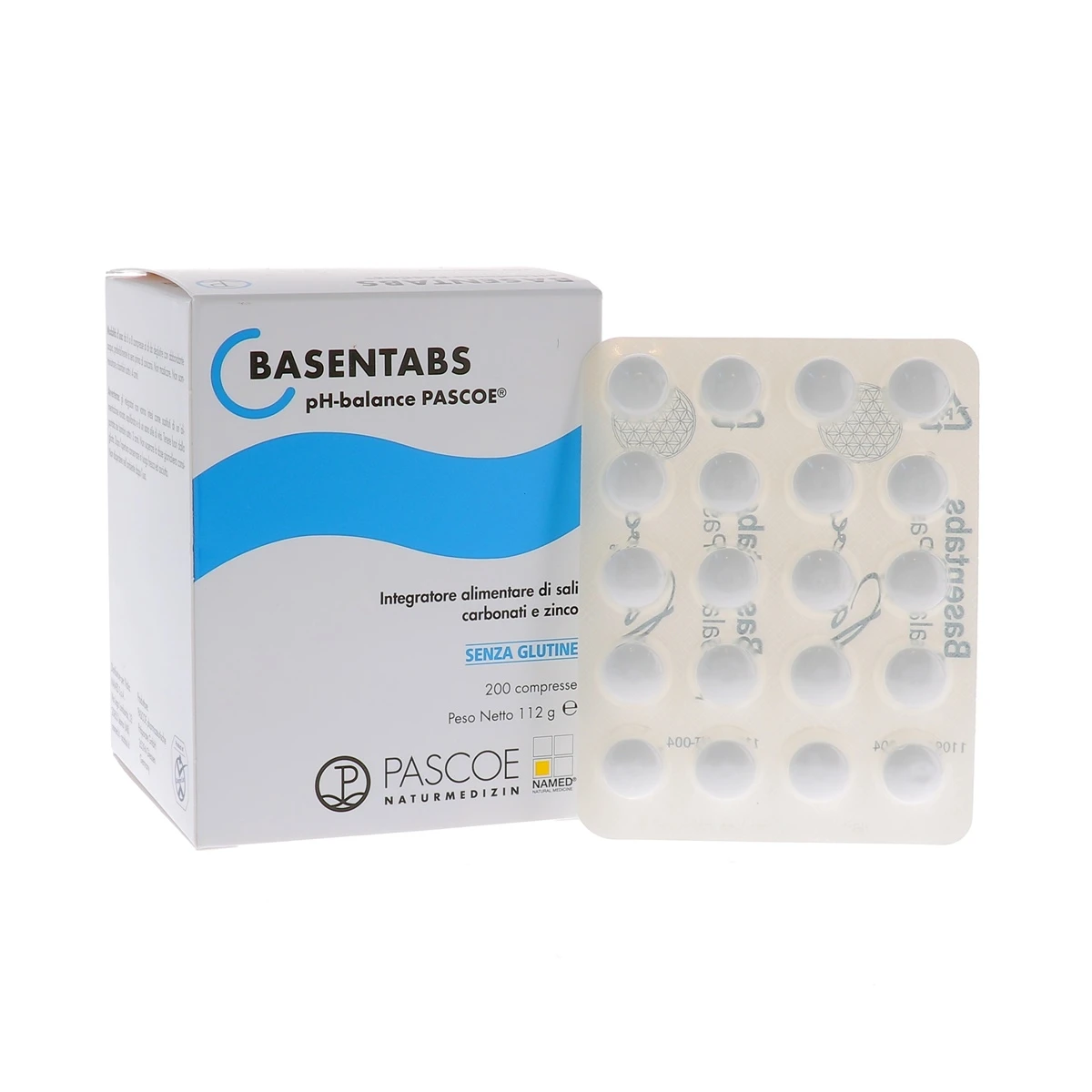 Basentabs – 200 Compresse NAMED Srl Basentabs – 200 Compresse -Farmacia Estetica Porta Pia Basentabs Integratore Alimentare 200 Compresse