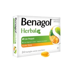 Benagol Herbal Gusto Miele Senza Zucchero – 24 Pastiglie