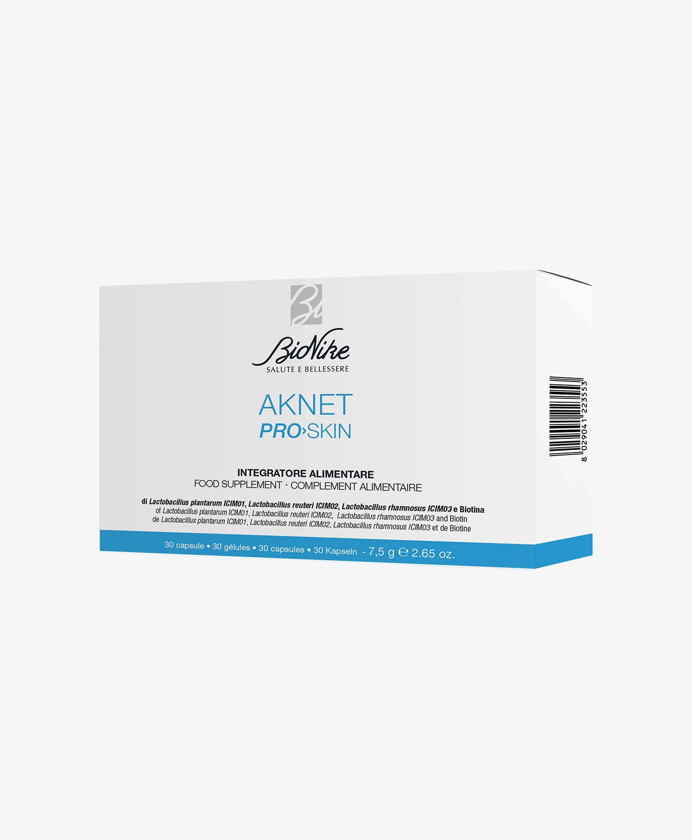 Bionike Aknet Pro>skin – 30 Capsule Bionike Aknet Pro>skin – 30 Capsule -Farmacia Estetica Porta Pia Bionike Aknet Proskin 30 Capsule 1