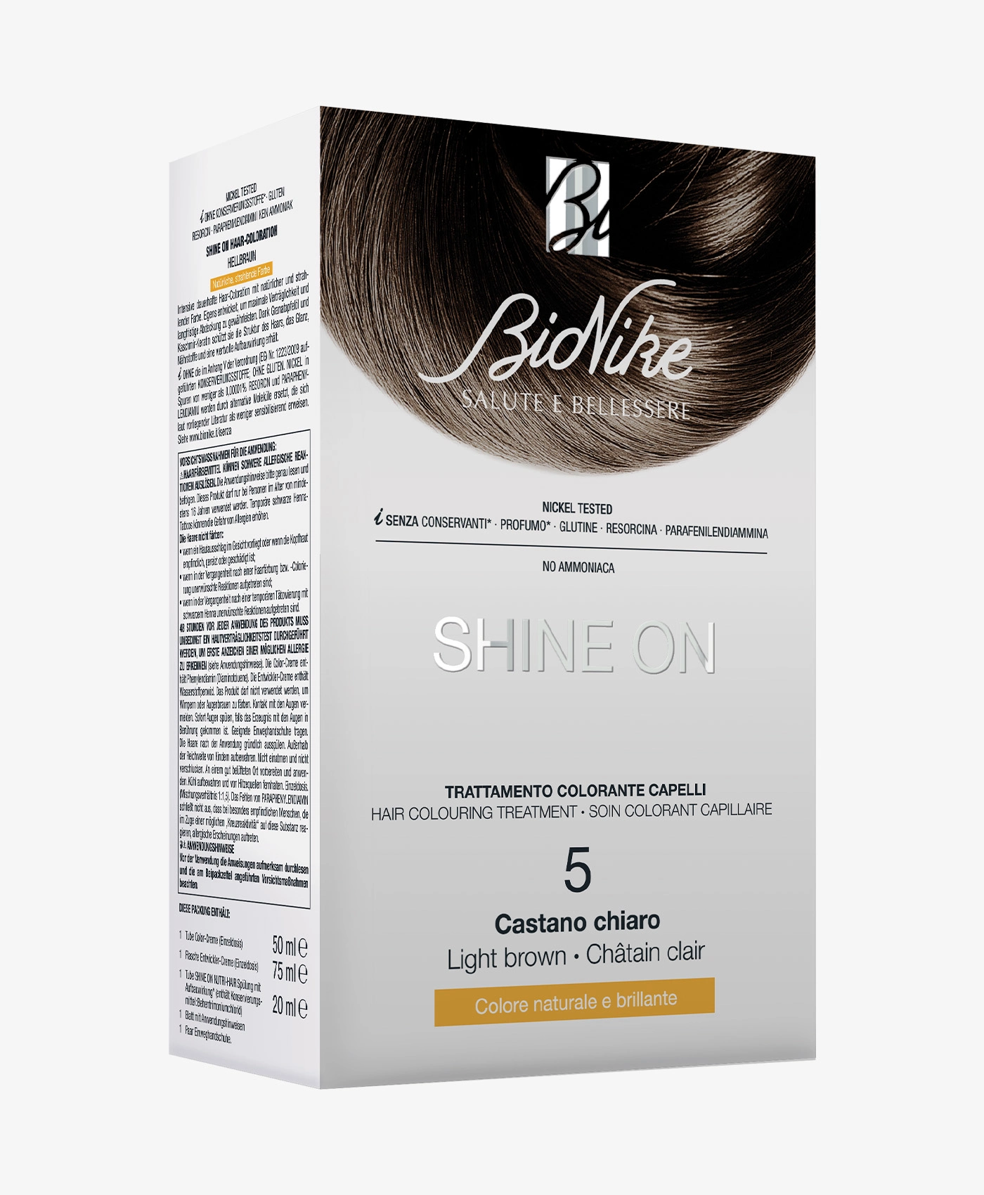 Bionike Shine On – 5 Castano Chiaro Bionike Shine On – 5 Castano Chiaro -Farmacia Estetica Porta Pia Bionike Shine On 5 Castano Chiaro