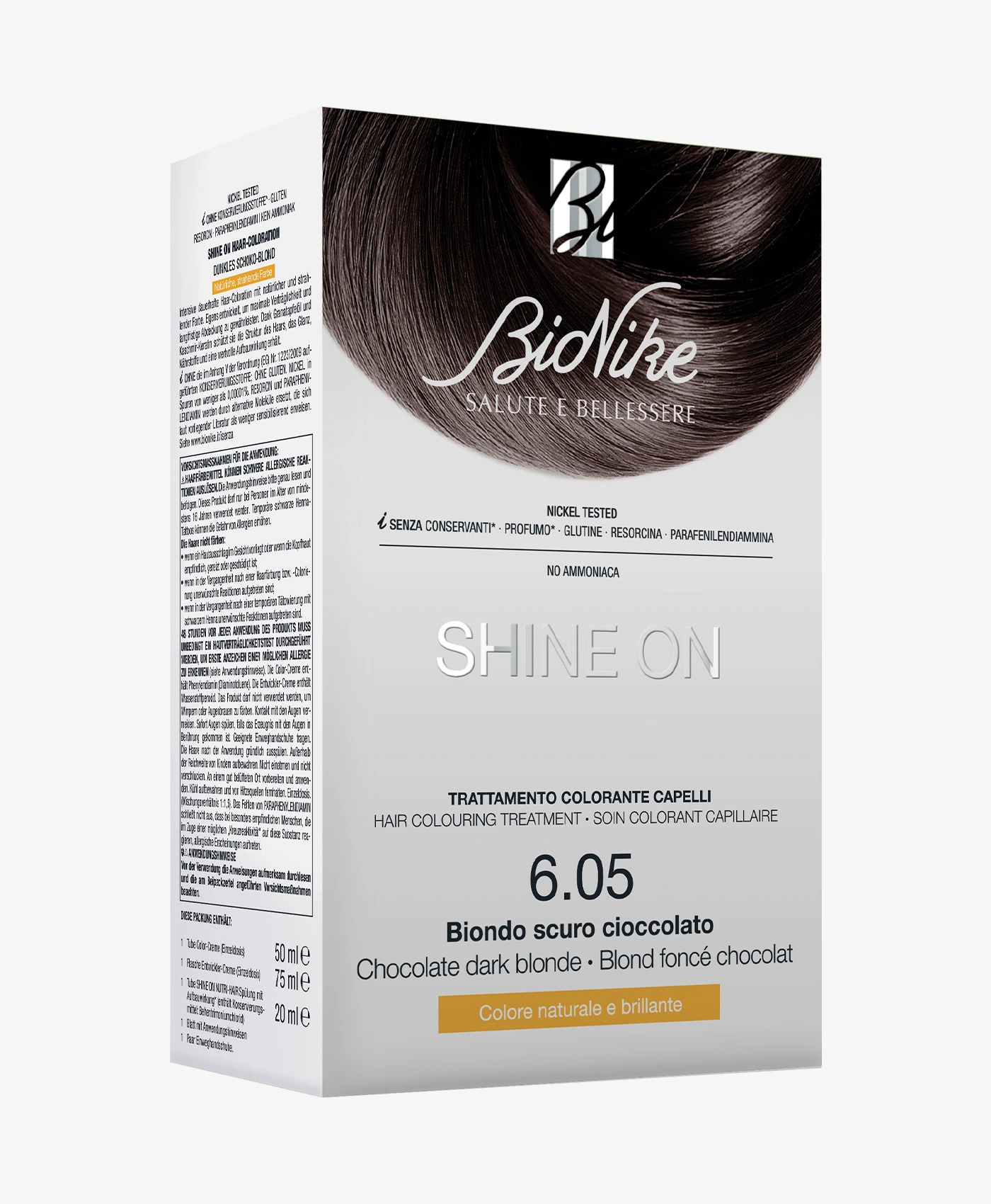 Bionike Shine On – 6.05 Biondo Scuro Cioccolato Bionike Shine On – 6.05 Biondo Scuro Cioccolato -Farmacia Estetica Porta Pia Bionike Shine On 6.05 Biondo Scuro Cioccolato