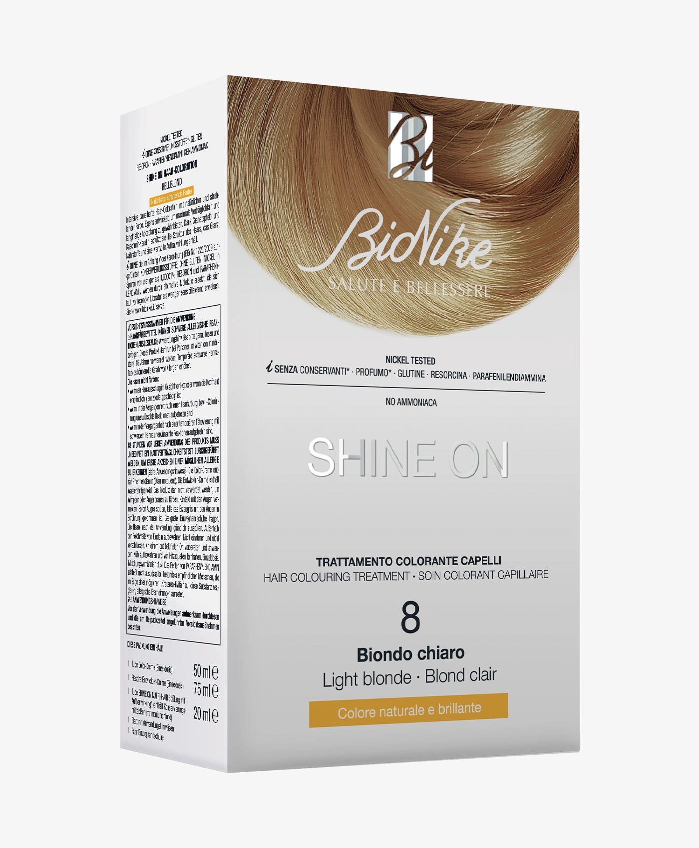 Bionike Shine On – 8 Biondo Chiaro Bionike Shine On – 8 Biondo Chiaro -Farmacia Estetica Porta Pia Bionike Shine On 8 Biondo Chiaro