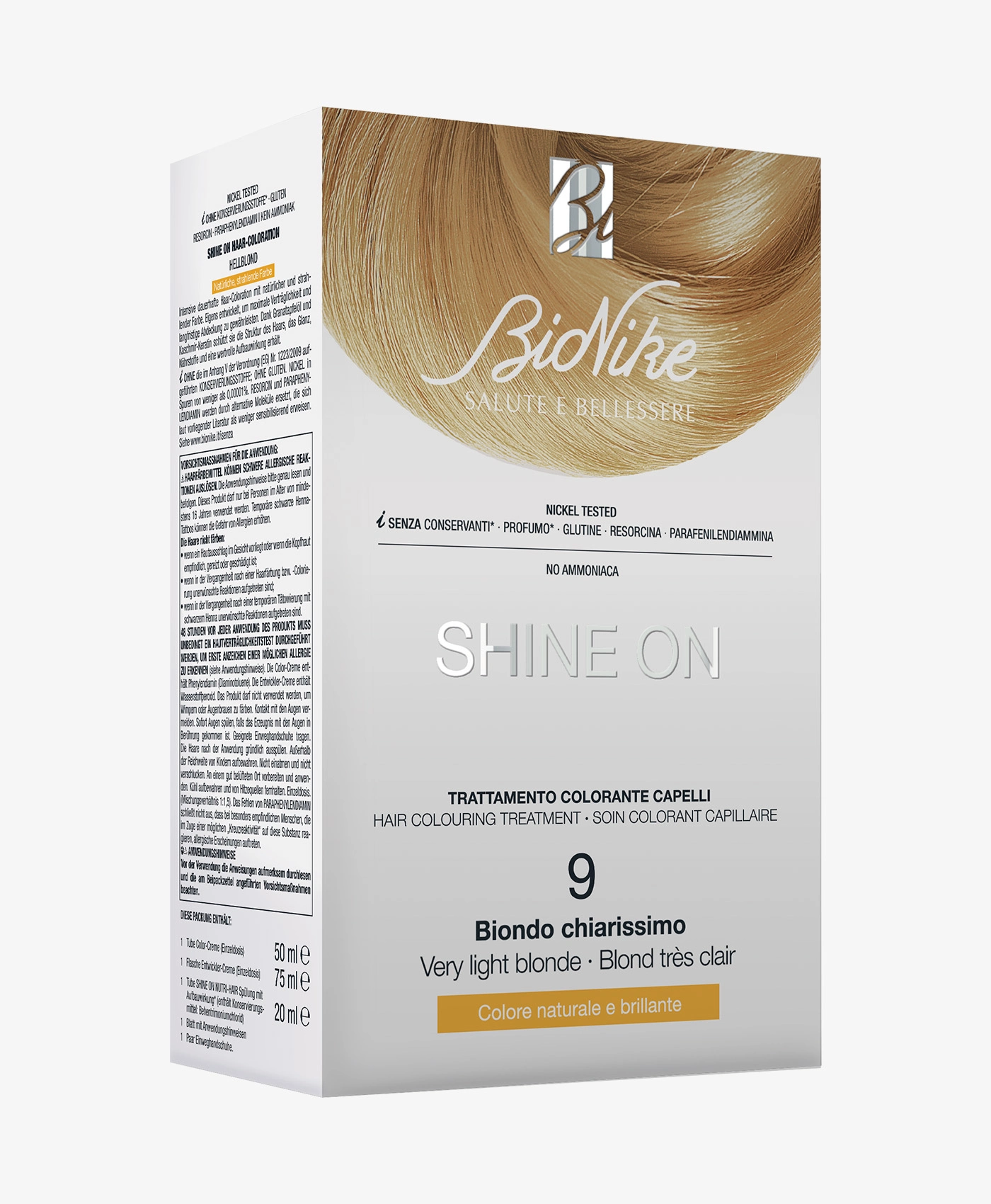 Bionike Shine On – 9 Biondo Chiarissimo Bionike Shine On – 9 Biondo Chiarissimo -Farmacia Estetica Porta Pia Bionike Shine On 9 Biondo Chiarissimo