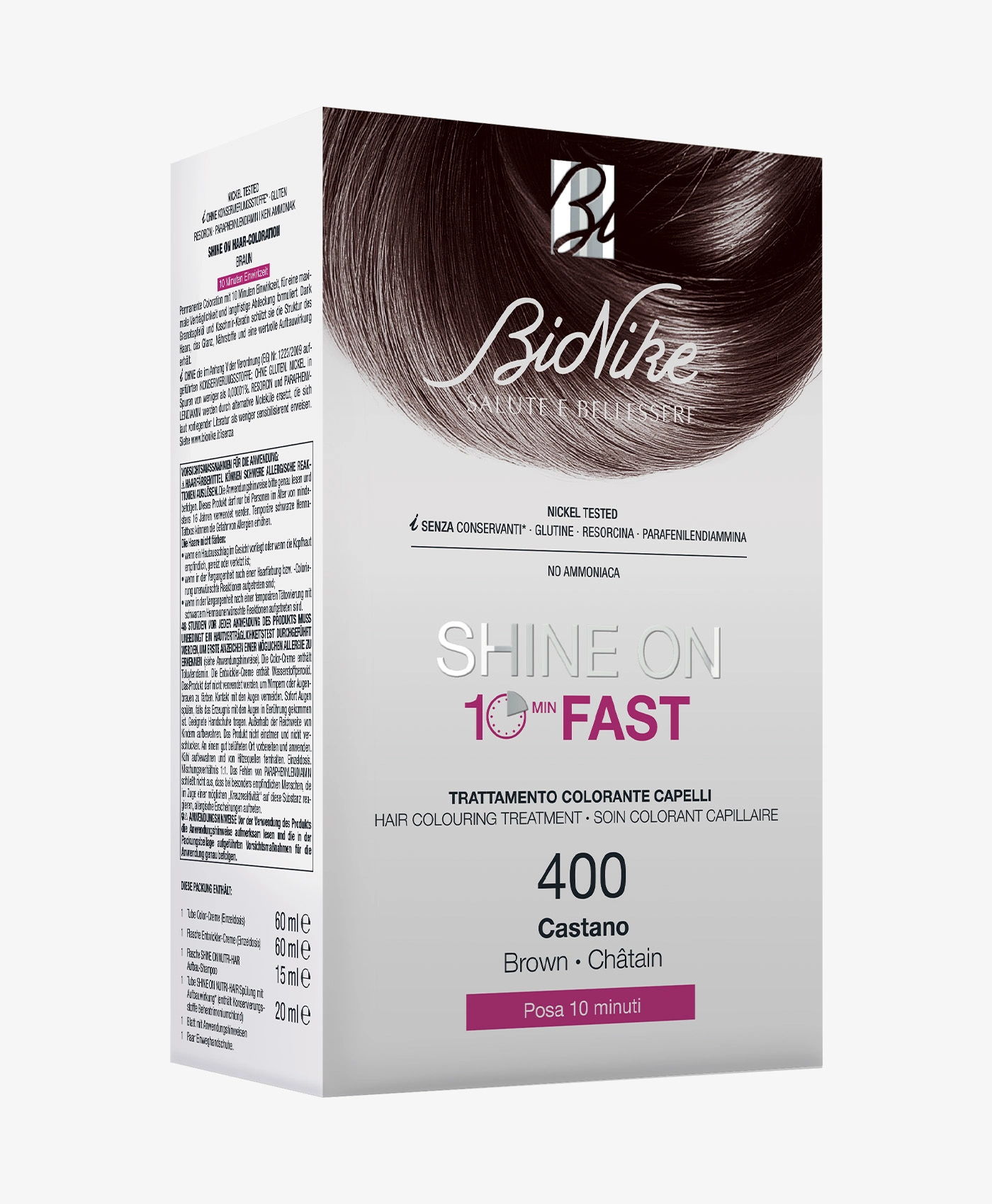Bionike – Shine On – FAST 400 Castano Bionike – Shine On – FAST 400 Castano -Farmacia Estetica Porta Pia Bionike Shine On FAST 400 Castano 2