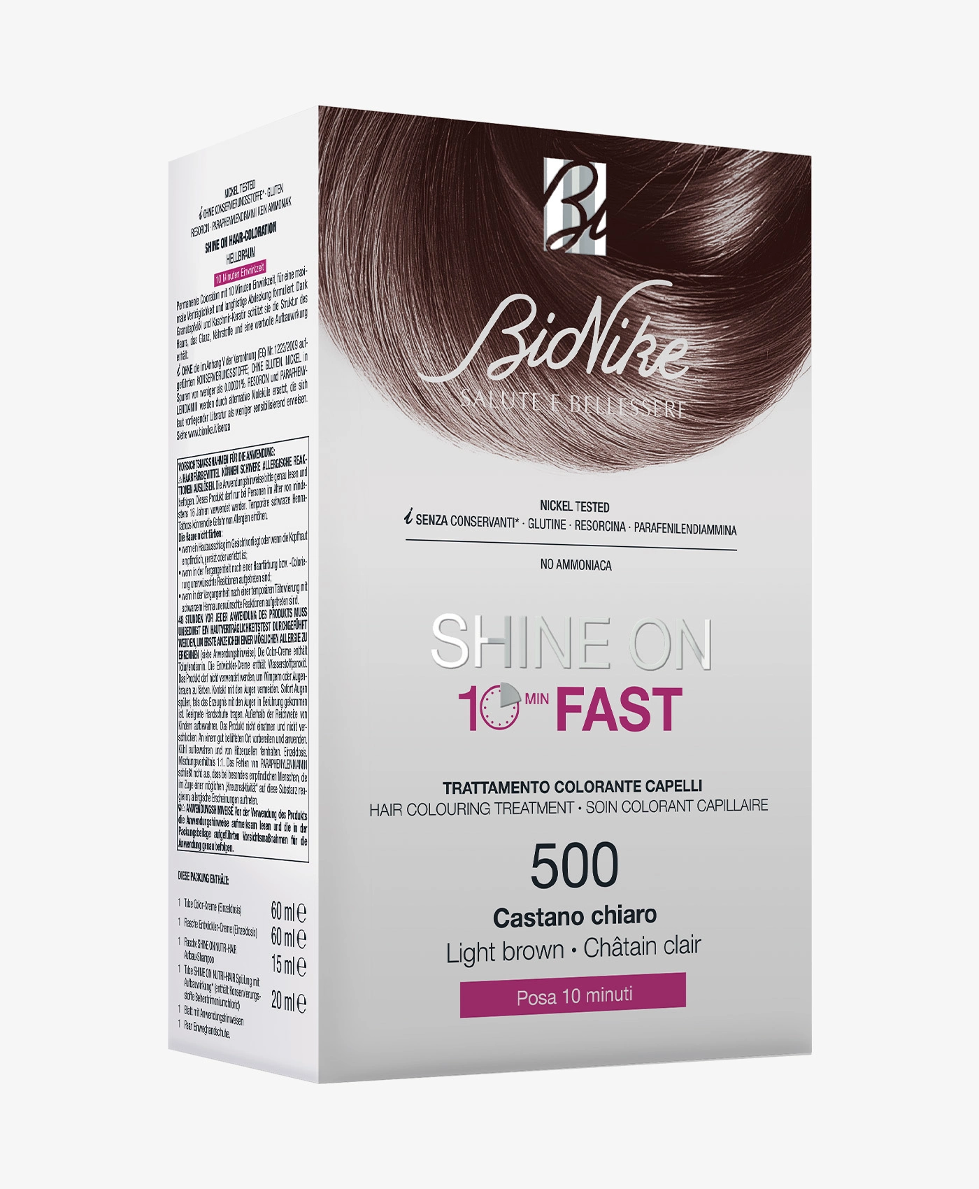 Bionike – Shine On – FAST 500 Castano Chiaro Bionike – Shine On – FAST 500 Castano Chiaro -Farmacia Estetica Porta Pia Bionike Shine On FAST 500 Castano Chiaro 1