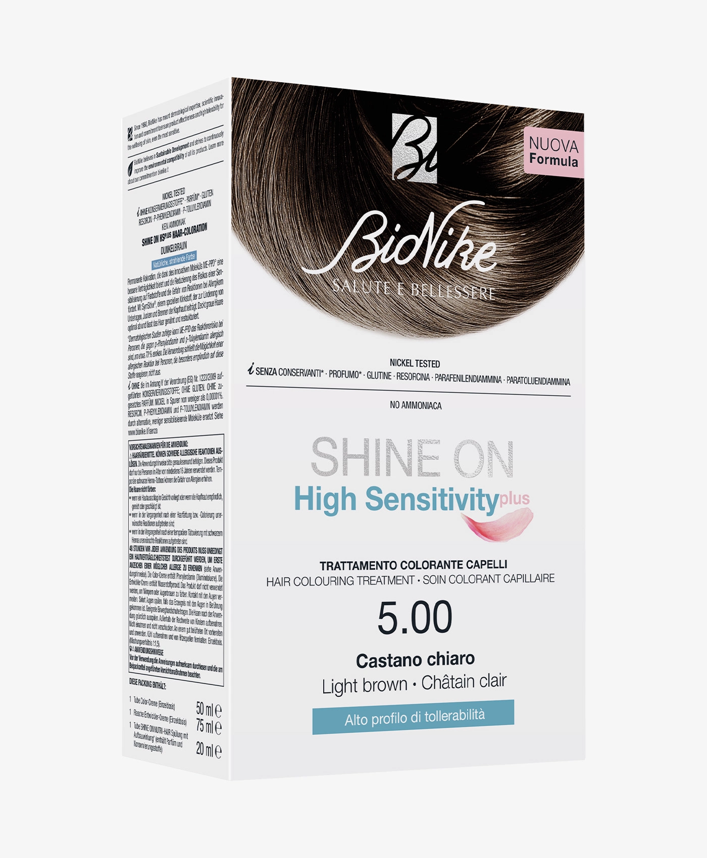 Bionike Shine On High Sensitivity Plus – 5.00 Castano Chiaro Bionike Shine On High Sensitivity Plus – 5.00 Castano Chiaro -Farmacia Estetica Porta Pia Bionike Shine On High Sensitivity Plus 5.00 Castano Chiaro