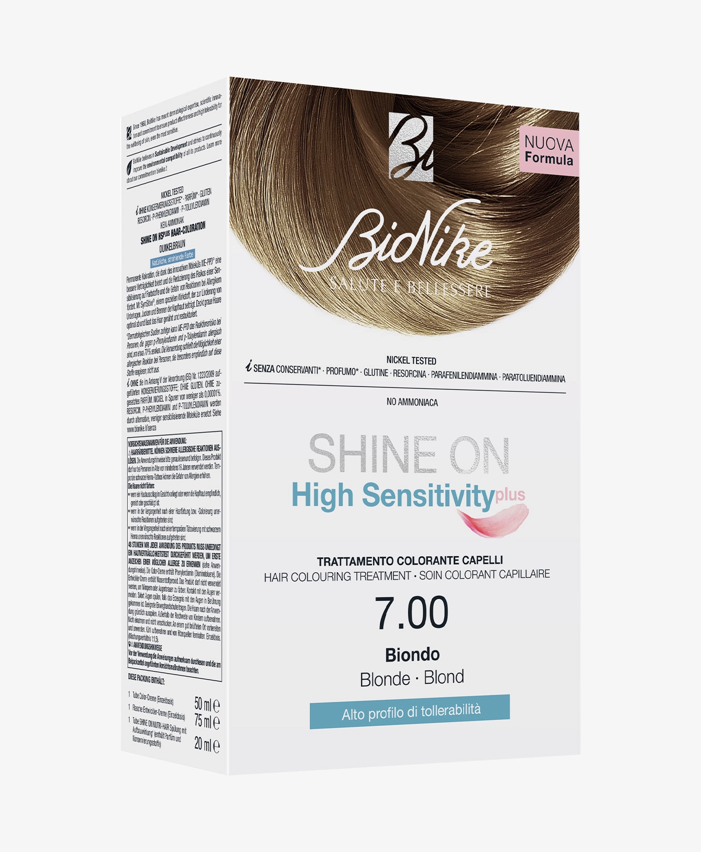 Bionike Shine On High Sensitivity Plus – 7.00 Biondo Bionike Shine On High Sensitivity Plus – 7.00 Biondo -Farmacia Estetica Porta Pia Bionike Shine On High Sensitivity Plus 7.00 Biondo