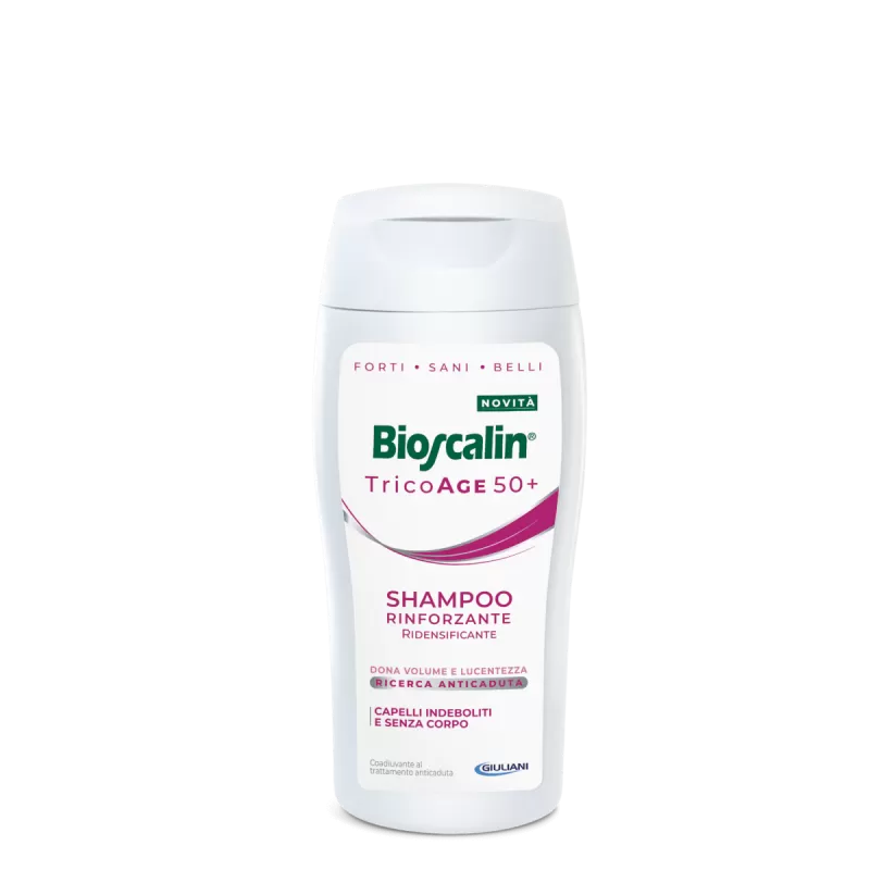 Bioscalin – TricoAge 50+ Shampoo Rinforzante Anti-età 200ml GIULIANI Bioscalin – TricoAge 50+ Shampoo Rinforzante Anti-età 200ml -Farmacia Estetica Porta Pia Bioscalin TricoAge 50 Shampoo Rinforzante Anti eta 200ml