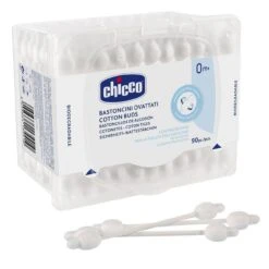 Chicco Bastoncini Ovattati Con Protezione Per Timpani – 90 Pezzi