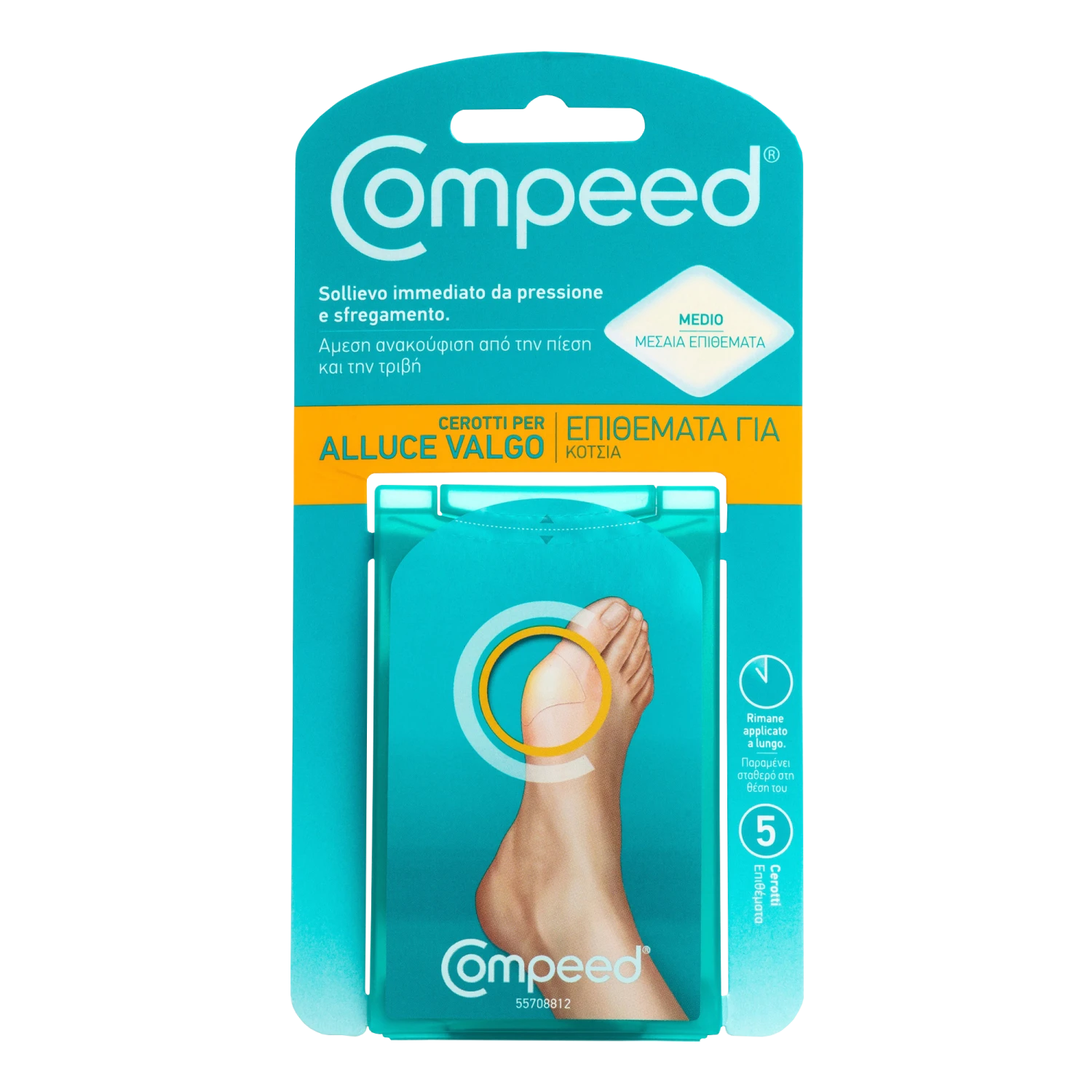 Compeed Alluce Valgo Cerotto – 5 Pezzi Compeed Alluce Valgo Cerotto – 5 Pezzi -Farmacia Estetica Porta Pia Compeed Alluce Valgo Cerotto 5 Pezzi