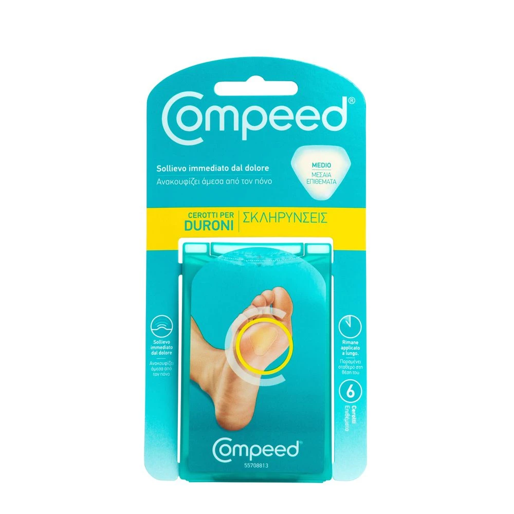 Compeed Cerotti per Duroni Medio – 6 pezzi Compeed Cerotti Per Duroni Medio – 6 Pezzi -Farmacia Estetica Porta Pia Compeed Cerotti per Duroni Medio 6 pezzi