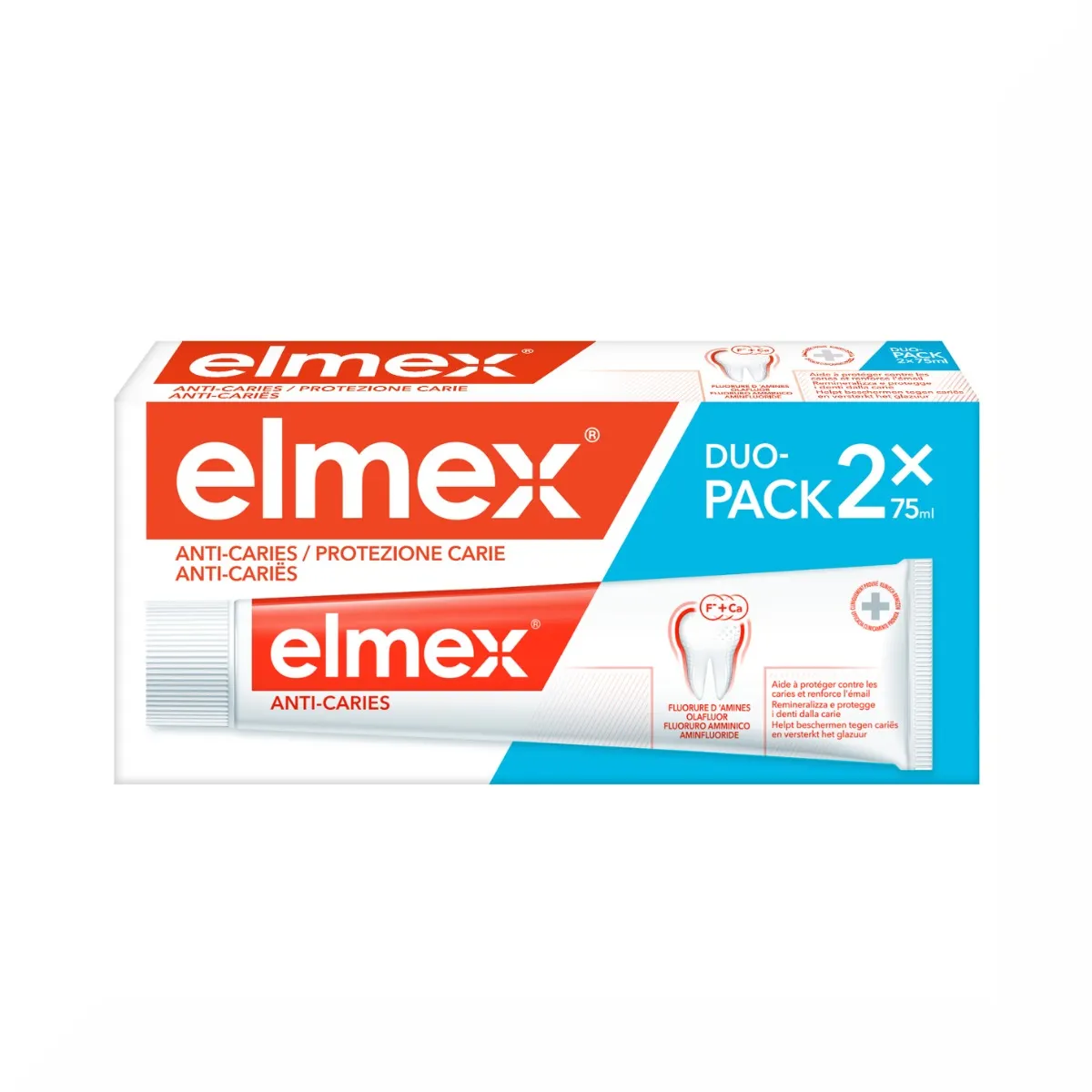Elmex Dentifricio Protezione Carie – 2 tubi da 75ml Elmex Dentifricio Protezione Carie – 2 Tubi Da 75ml -Farmacia Estetica Porta Pia ELMEX Dentifricio Protezione Carie 2 tubi da 75ml
