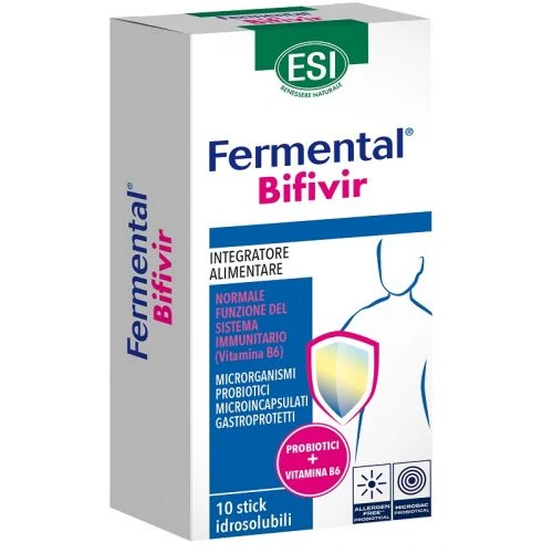 ESI Fermental Bifivir Integratore – 10 stick idrosolubili ESI Fermental Bifivir Integratore – 10 Stick Idrosolubili -Farmacia Estetica Porta Pia ESI Fermental Bifivir Integratore 10 stick idrosolubili