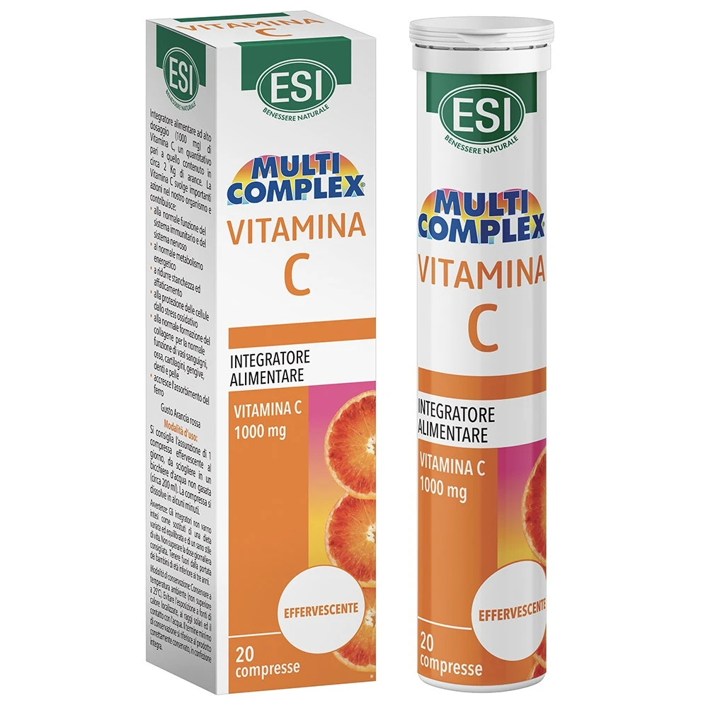 Esi Multicomplex Vitamina C – 20 Compresse Esi Multicomplex Vitamina C – 20 Compresse -Farmacia Estetica Porta Pia Esi Multicomplex Vitamina C 20 Compresse