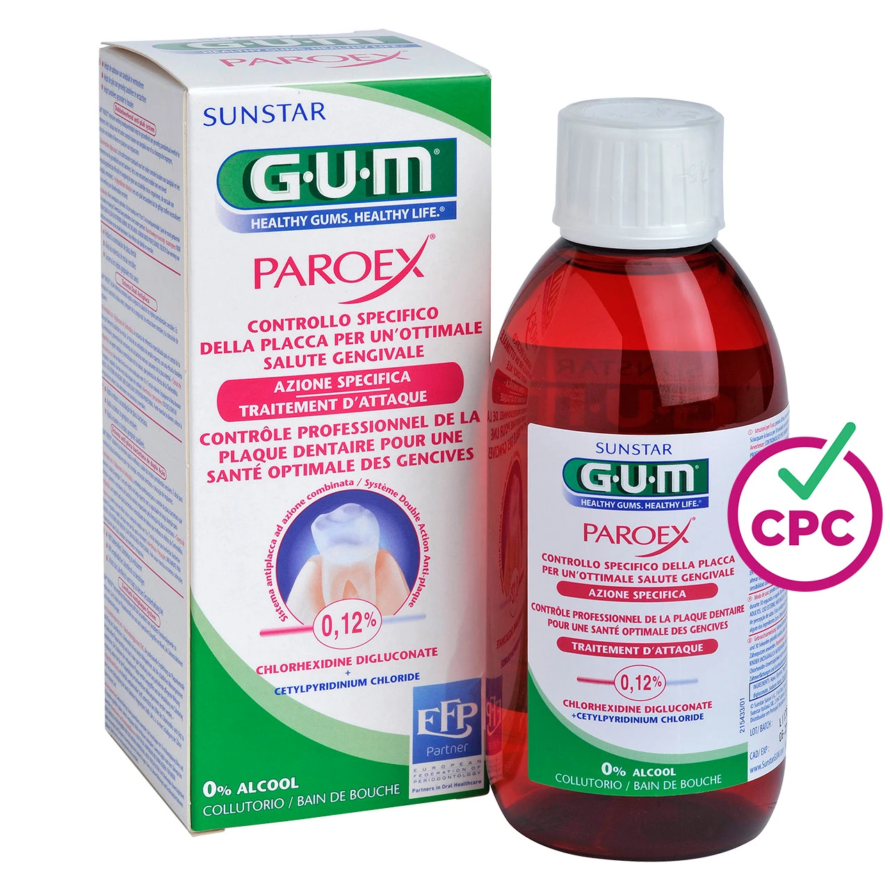 Gum Paroex 0,12% Collutorio – 300ml GUM® Gum Paroex 0,12% Collutorio – 300ml -Farmacia Estetica Porta Pia GUM Paroex 012 Collutorio
