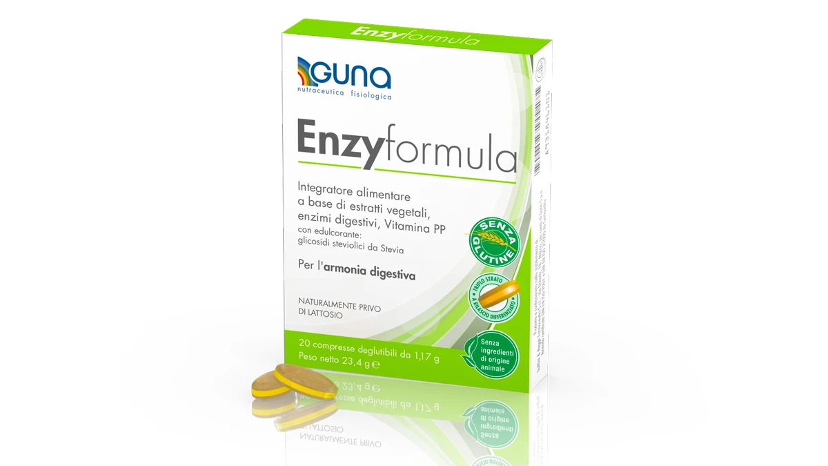 Guna Enzyformula – 20 compresse Guna Enzyformula – 20 Compresse -Farmacia Estetica Porta Pia GUNA Enzyformula 20 compresse