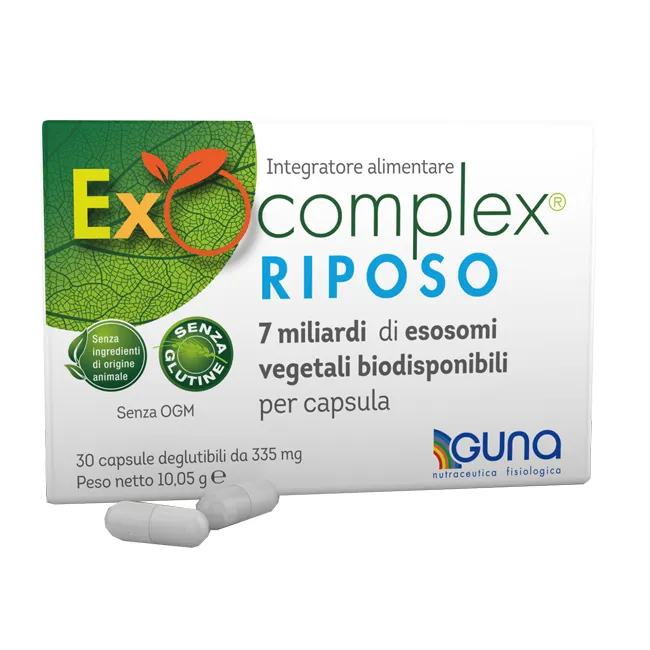 Guna Exocomplex Riposo – 30 capsule deglutibili da 335mg Guna Exocomplex Riposo – 30 Capsule Deglutibili Da 335mg -Farmacia Estetica Porta Pia Guna Exocomplex Riposo 30 cappsule deglutibili da 335mg