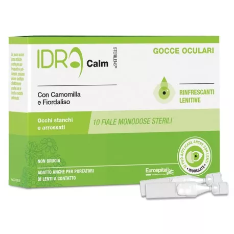 Idra Calm Gocce Oculari – 10 monodose da 0,33ml 1+1 omaggio Idra Calm Gocce Oculari – 10 Monodose Da 0,33ml 1+1 Omaggio -Farmacia Estetica Porta Pia Idra Calm Gocce Oculari 10 monodose da 033ml