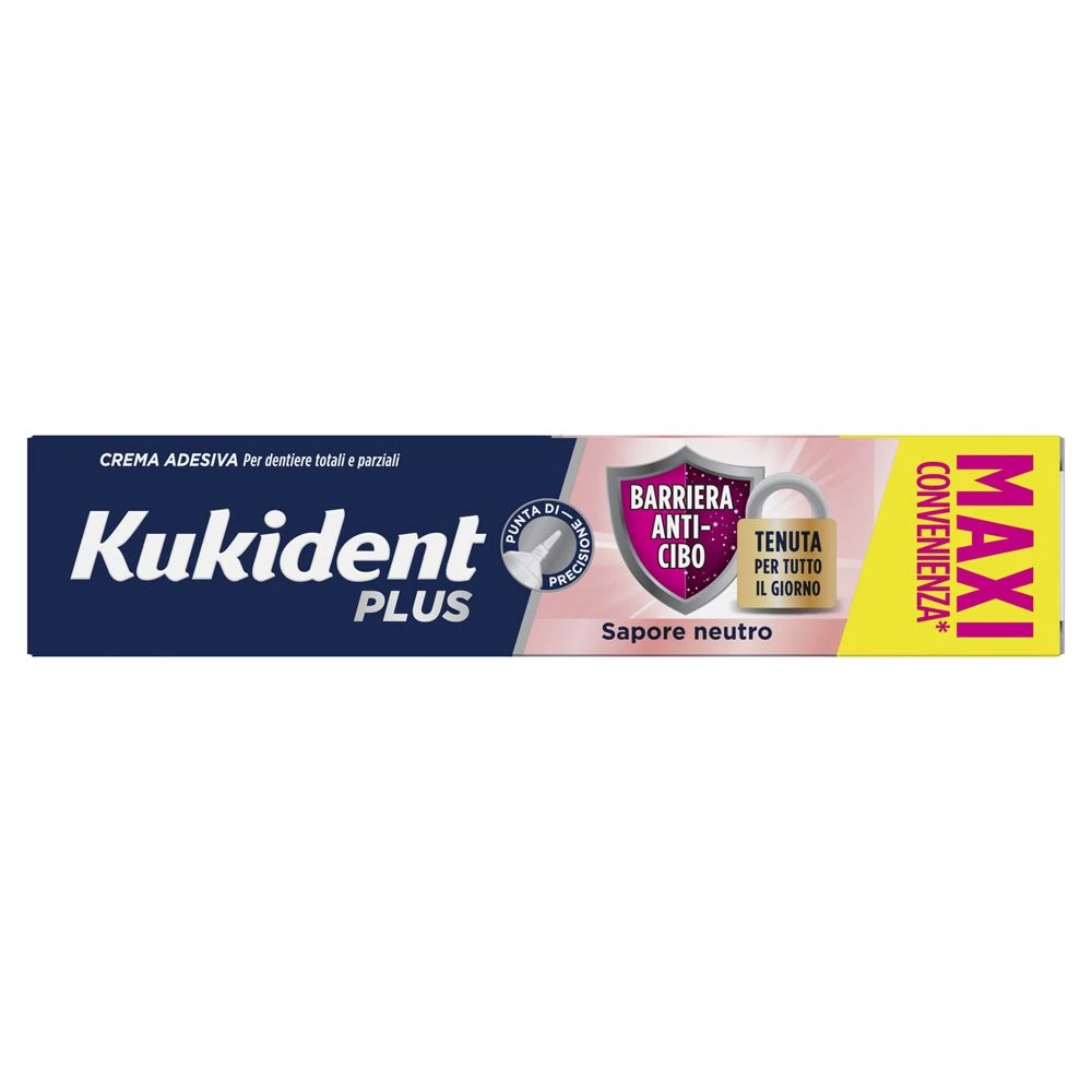 Kukident Plus Barriera Anti-Cibo Crema Adesiva – 57g Kukident Plus Barriera Anti-Cibo Crema Adesiva – 57g -Farmacia Estetica Porta Pia Kukident Plus Barriera Anti Cibo Crema Adesiva 57g