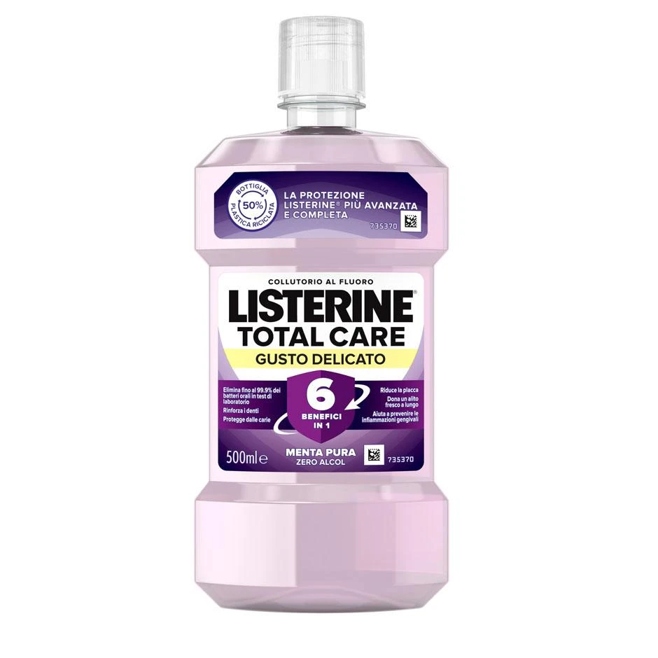 Listerine Total Care Gusto Delicato – 500ml Listerine Total Care Gusto Delicato – 500ml -Farmacia Estetica Porta Pia LISTERINE Total Care Gusto Delicato 500ml