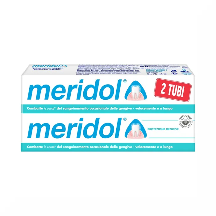 Meridol Protezione Gengive Dentifricio – 2 tubi da 75ml Meridol Protezione Gengive Dentifricio – 2 Tubi Da 75ml -Farmacia Estetica Porta Pia MERIDOL Protezione Gengive Dentifricio 2 tubi da 75ml