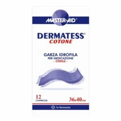 Master-Aid Dermatess Garza Idrofila Sterile In Cotone 36x40cm – 12 Pezzi ES