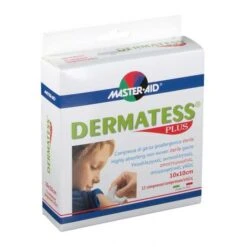 Master-Aid Dermatess Garza Plus 10x10cm – 12 Pezzi