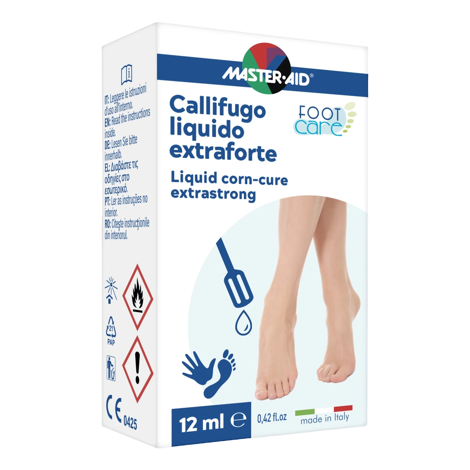Master-Aid Footcare Cerotto Callifugo Liquido B4 – 12ml Master-Aid Footcare Cerotto Callifugo Liquido B4 – 12ml -Farmacia Estetica Porta Pia Master Aid Footcare Cerotto Callifugo Liquido B4 12ml