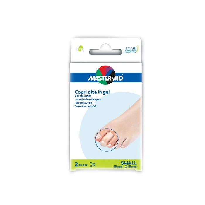 Master-Aid Footcare Copri Dita Gel C1 Small – 2 pezzi Master-Aid Footcare Copri Dita Gel C1 Small – 2 Pezzi -Farmacia Estetica Porta Pia Master Aid Footcare Copri Dita Gel C1 Small 2pz