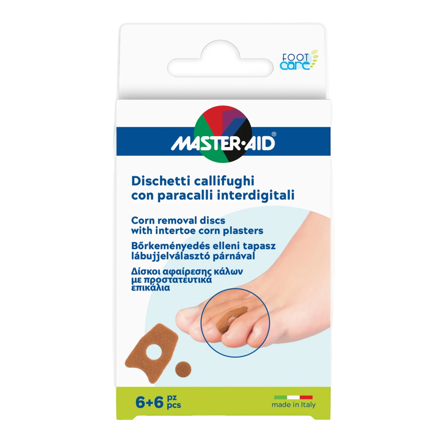 Master-Aid Footcare Dischetti Callifughi + Paracalli B5 – 6 pezzi Master-Aid Footcare Dischetti Callifughi + Paracalli B5 – 6 Pezzi -Farmacia Estetica Porta Pia Master Aid Footcare Dischetti Callifughi Paracalli B5 6pz
