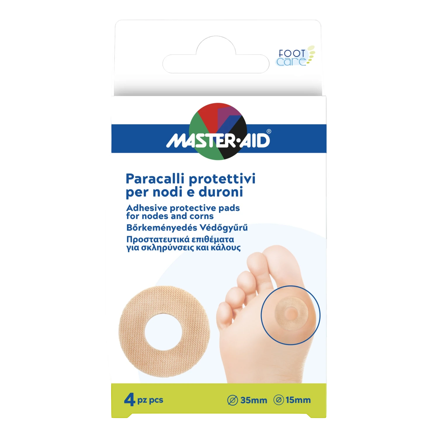 Master-Aid Footcare Paracalli Nodi-Duroni B8 – 4 pezzi Master-Aid Footcare Paracalli Nodi-Duroni B8 – 4 Pezzi -Farmacia Estetica Porta Pia Master Aid Footcare Paracalli Nodi Duroni B8