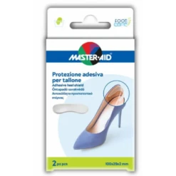 Master-Aid Footcare Protezione Adesiva Tallone Trasparente A4 – 2 Pezzi