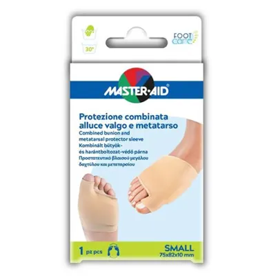 Master-Aid Footcare Protezione Alluce Valgo e Metatarso Small D7 – 1 pezzo Master-Aid Footcare Protezione Alluce Valgo E Metatarso Small D7 – 1 Pezzo -Farmacia Estetica Porta Pia Master Aid Footcare Protezione Alluce Valgo e Metatarso Small D7 1 pezzo