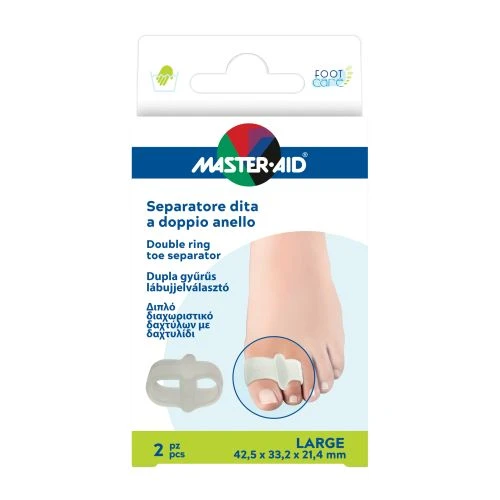 Master-Aid Footcare Separatore Dita a Doppio Anello Large C11 – 2pz Master-Aid Footcare Separatore Dita A Doppio Anello Large C11 – 2pz -Farmacia Estetica Porta Pia Master Aid Footcare Separatore Dita a Doppio Anello Large C11 2pz