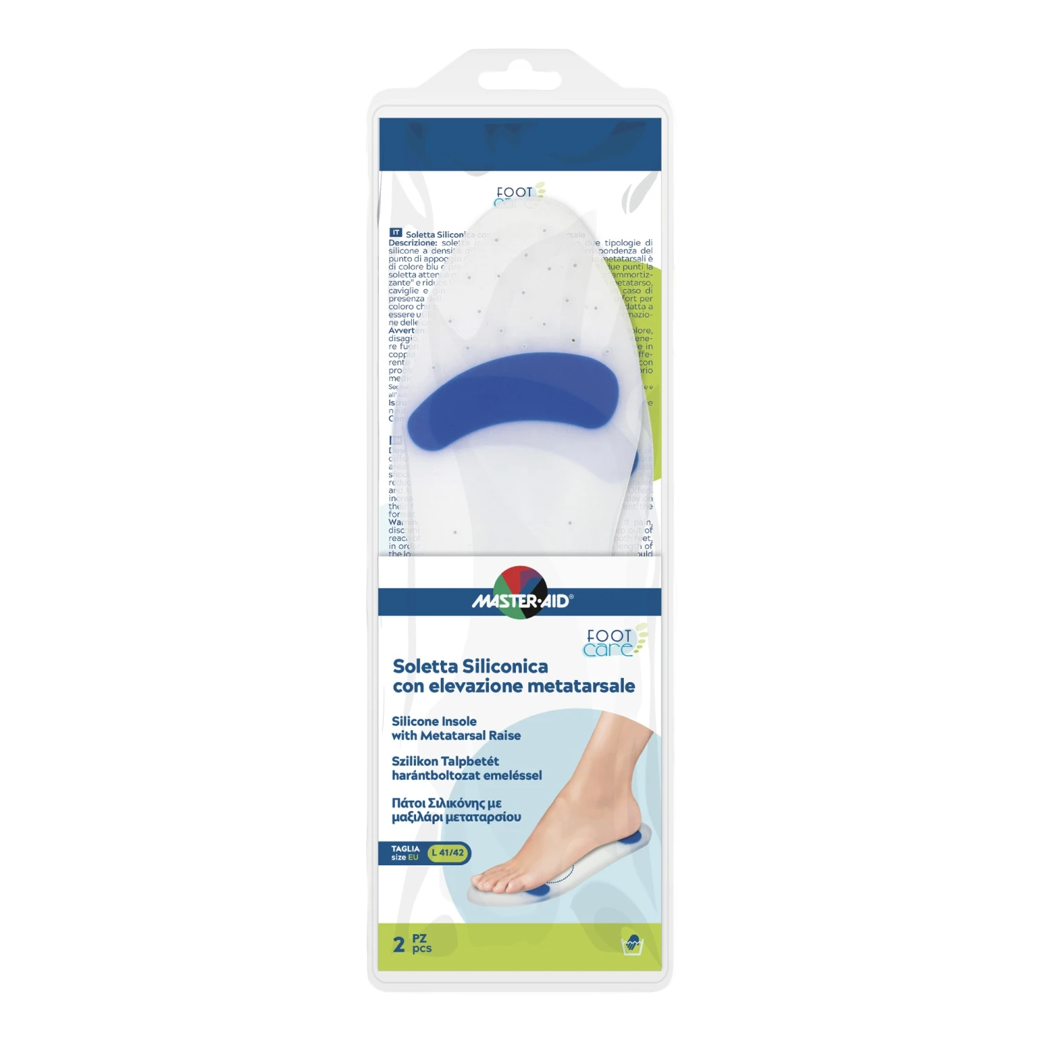 Master-Aid – Footcare Soletta Siliconica L 41-42 I6 Master-Aid – Footcare Soletta Siliconica L 41-42 I6 -Farmacia Estetica Porta Pia Master Aid Footcare Soletta Siliconica L 41 42 I6