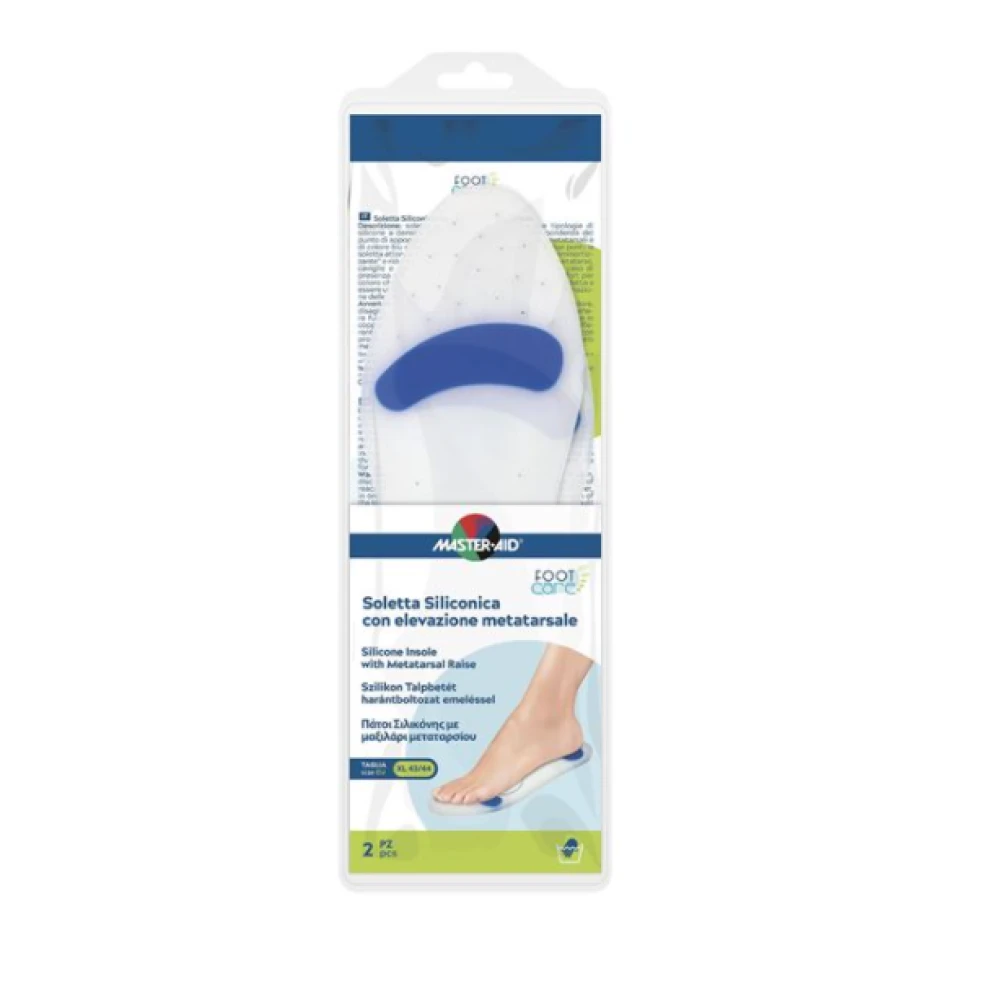 Master-Aid – Footcare Soletta Siliconica con Elevazione Metatarsale XL 43-44 I7 Master-Aid – Footcare Soletta Siliconica Con Elevazione Metatarsale XL 43-44 I7 -Farmacia Estetica Porta Pia Master Aid Footcare Soletta Siliconica XL 43 44 I7