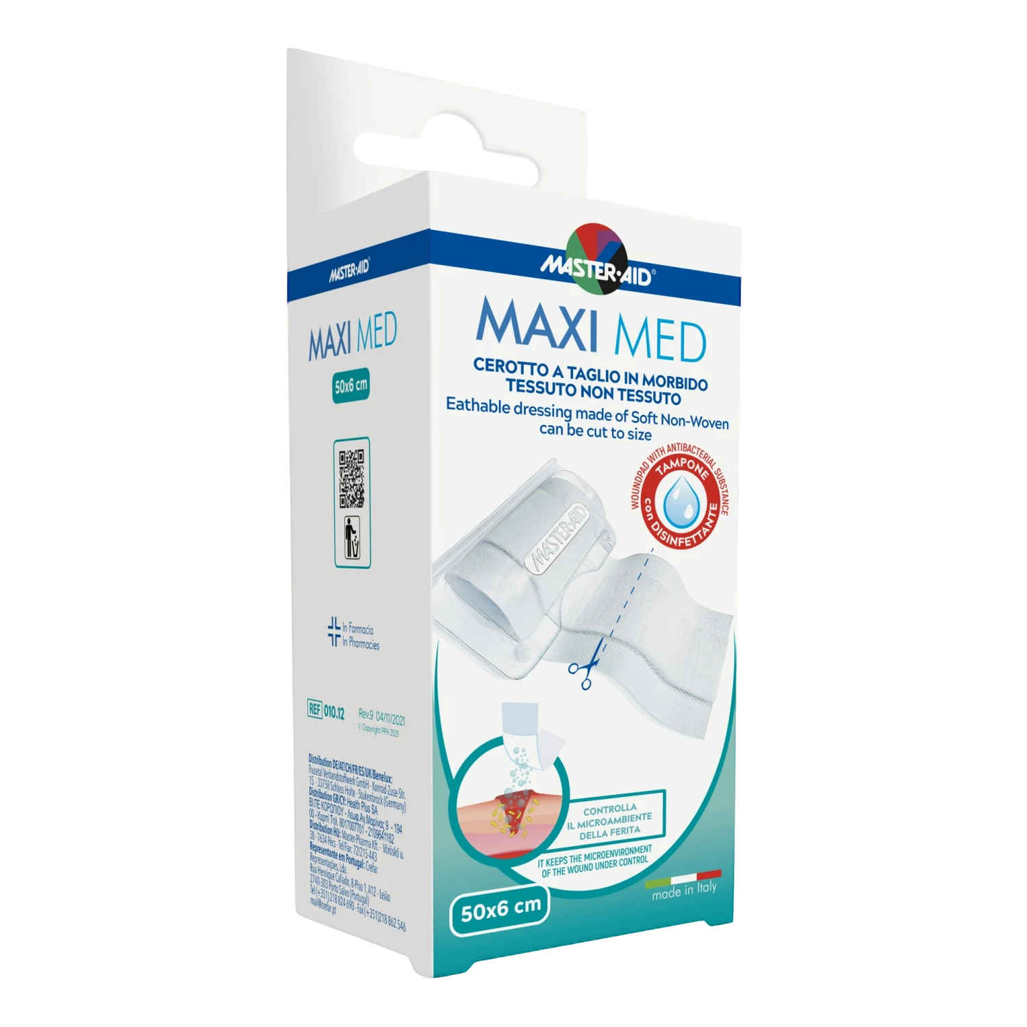 Master-Aid Maxi Med Cerotto a Taglio 50x6cm – 1 pezzo Master-Aid Maxi Med Cerotto A Taglio 50x6cm – 1 Pezzo -Farmacia Estetica Porta Pia Master Aid Maximed Cerotti 50x6 1