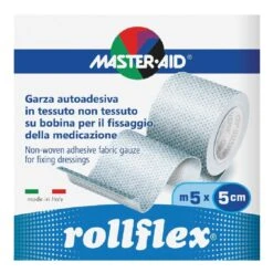 Master-Aid Rollflex Garza Autoadesiva 5m X 5cm – 1 Garza