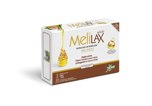Aboca Melilax Adulti – 6 Microclismi monouso da 10g con copricannula Aboca Melilax Adulti – 6 Microclismi Monouso Da 10g Con Copricannula -Farmacia Estetica Porta Pia Melilax Adulti 6 Microclismi