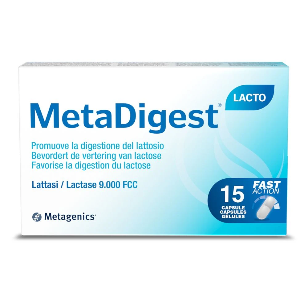 MetaDigest Lacto Integratore – 15 capsule Metagenics MetaDigest Lacto Integratore – 15 Capsule -Farmacia Estetica Porta Pia MetaDigest Integratore 15 capsule