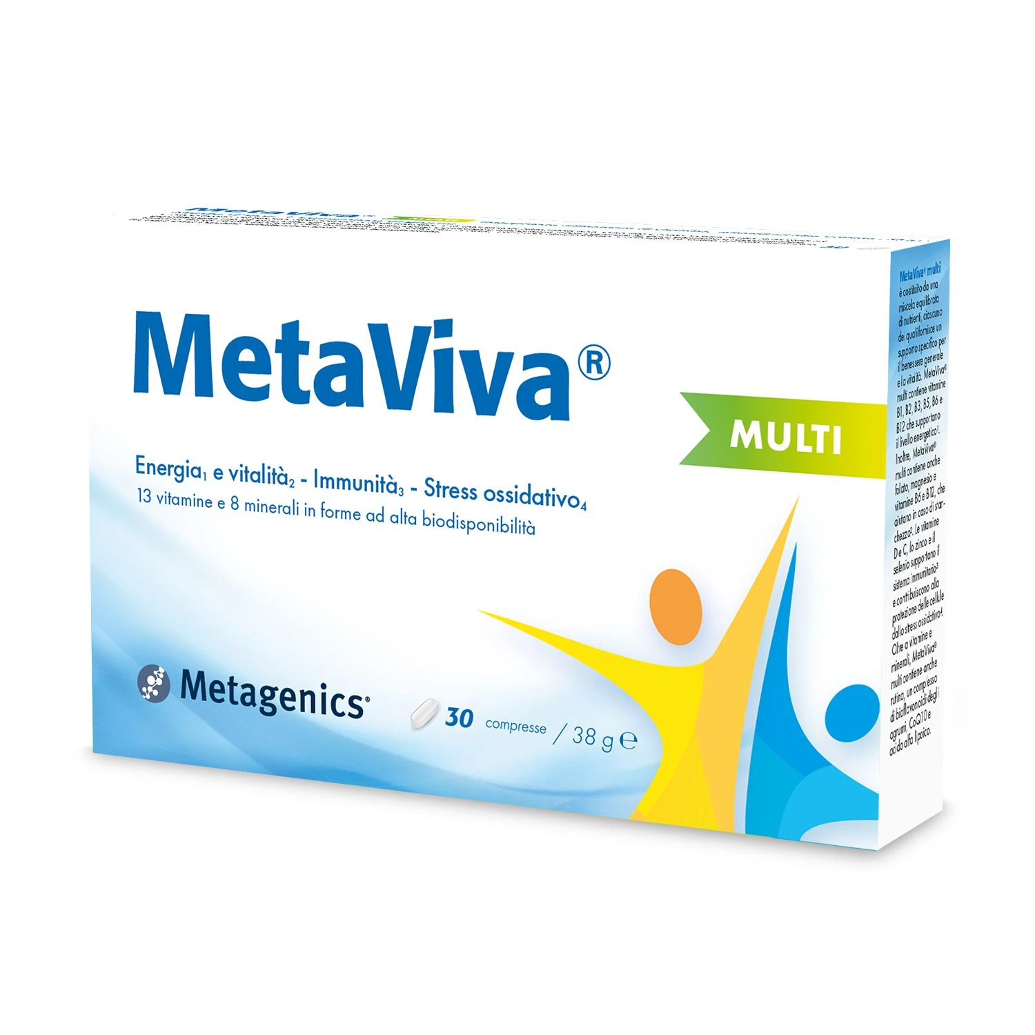 MetaViva Multi Integratore – 30 compresse Metagenics MetaViva Multi Integratore – 30 Compresse -Farmacia Estetica Porta Pia MetaViva Multi Integratore 30 compresse
