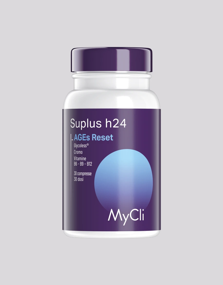 MyCli Suplus h24 AGEs Reset – 30 Compresse MyCli Suplus H24 AGEs Reset – 30 Compresse -Farmacia Estetica Porta Pia Mycli Suplus h24 AGEs Reset 30 compresse